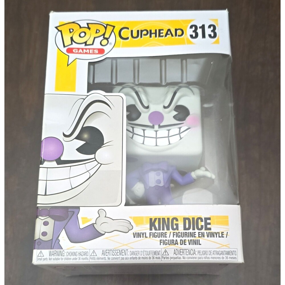 Funko Pop! Games Cuphead King Dice Boxed Vinyl Figure #313 2019 Pop Games